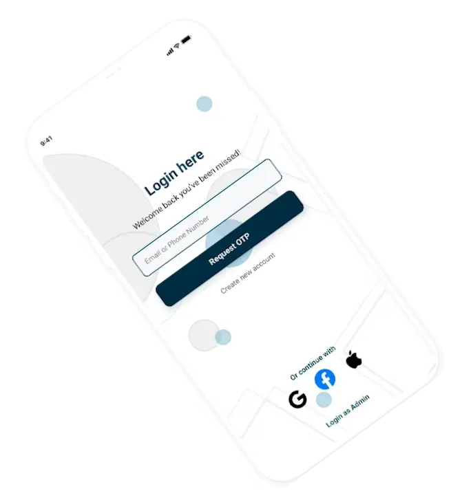 OrderNxt OTP login screen